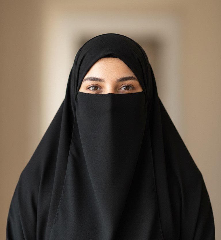 woman wearing abaya niqab 6bc7c8f6d6